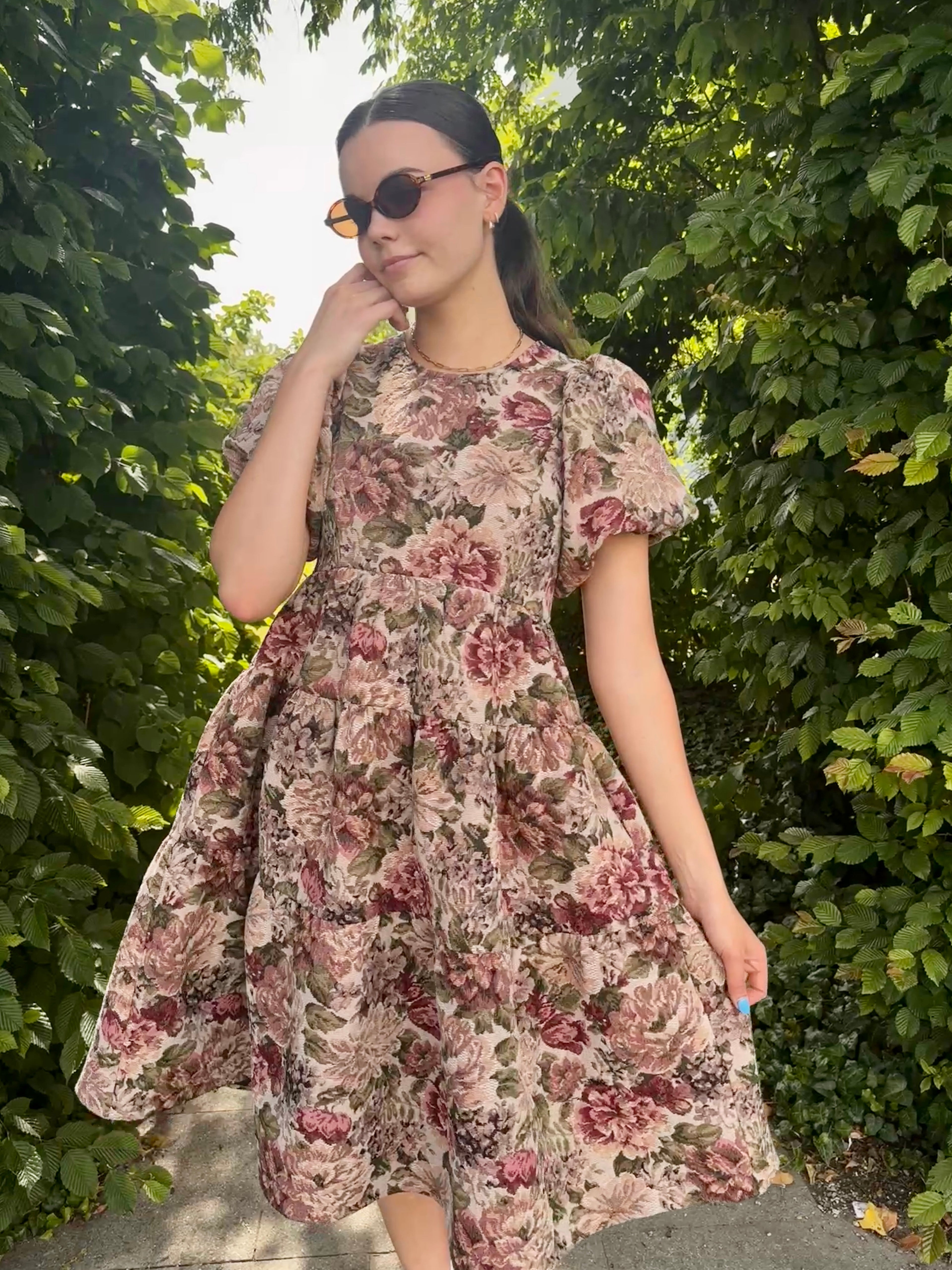 Folio Dress | Brown Floral Dress