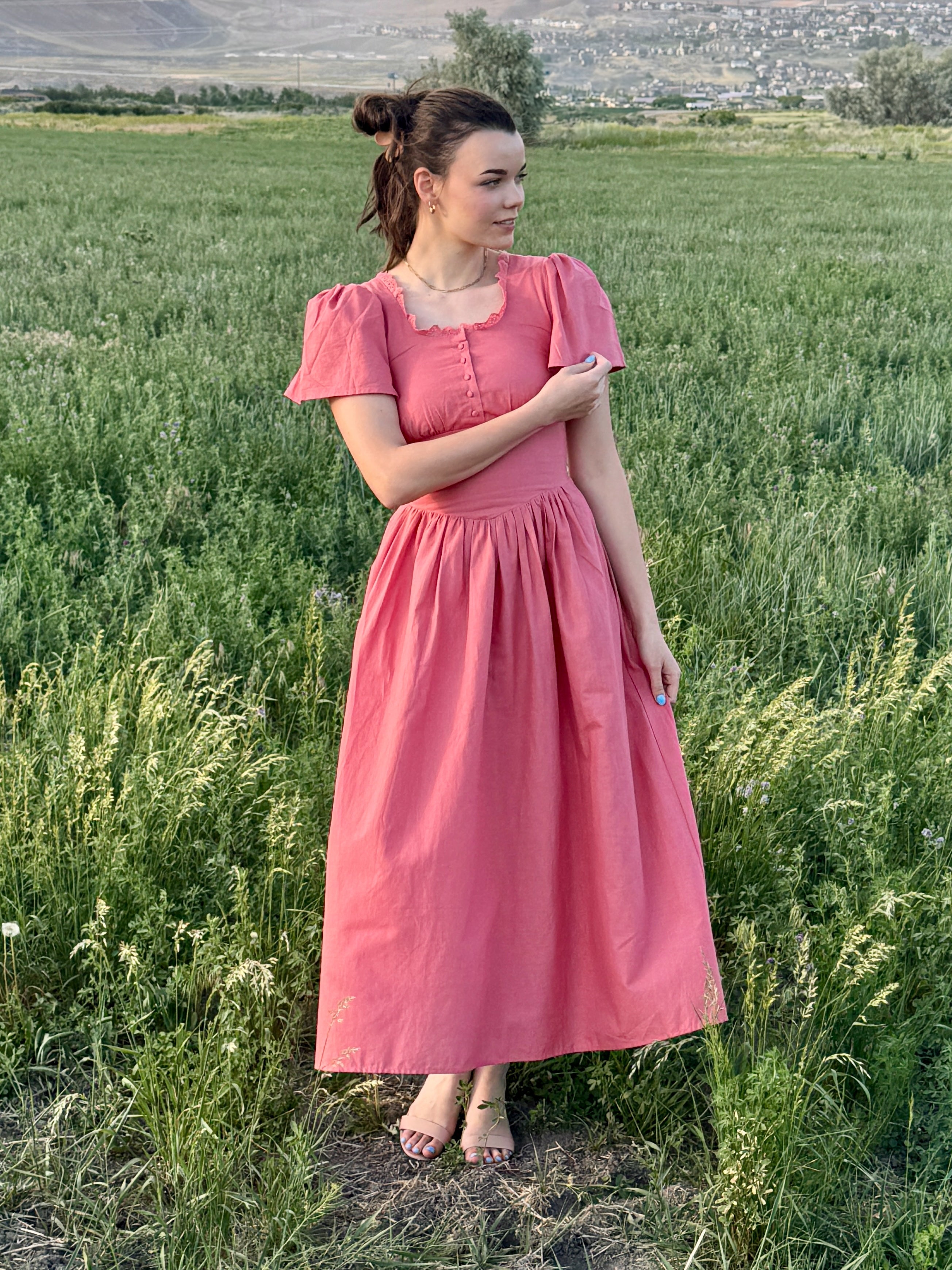 Hymn Dress in Blush | Pink Cotton Dress