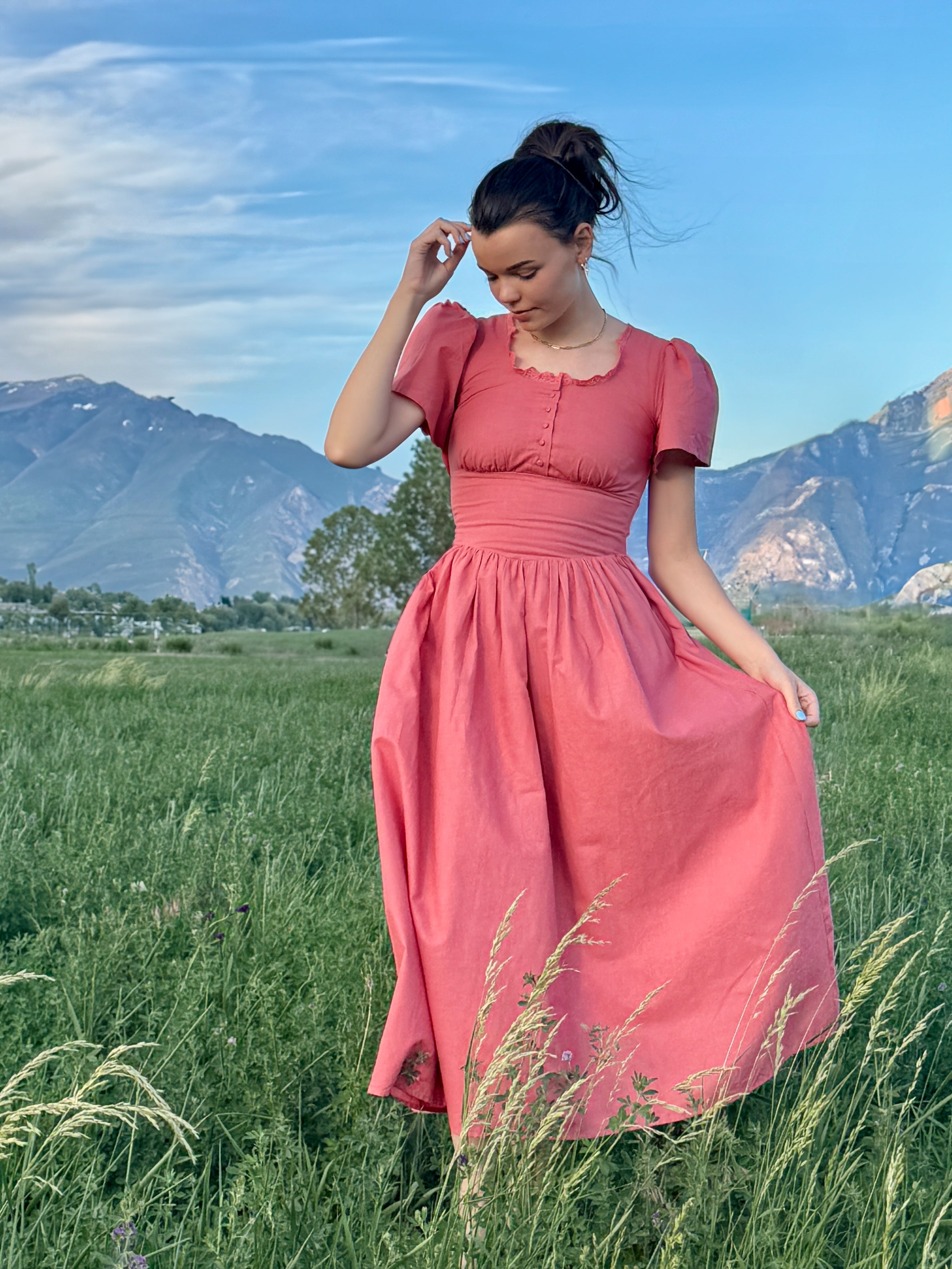 Hymn Dress in Blush | Pink Cotton Dress